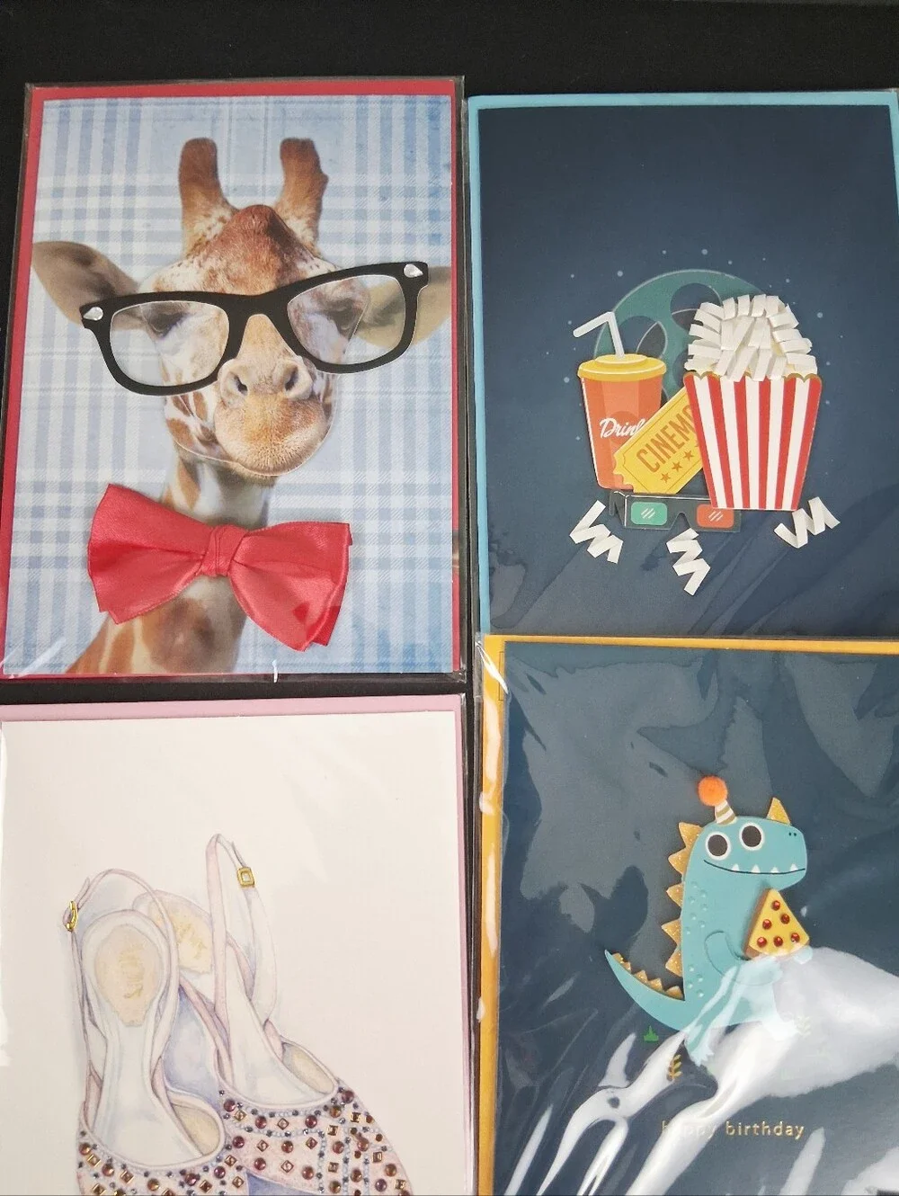 Burgoyne 3D Birthday & Blank Cards w/ Envelopes NEW Set of 12